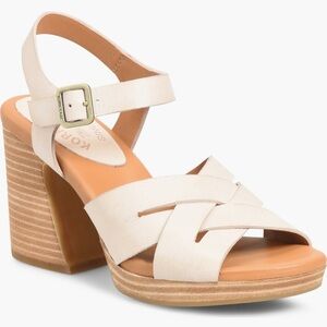 NIB Kork-Ease Hutton Ankle Strap Platform Comfort Sandal, Natural‎